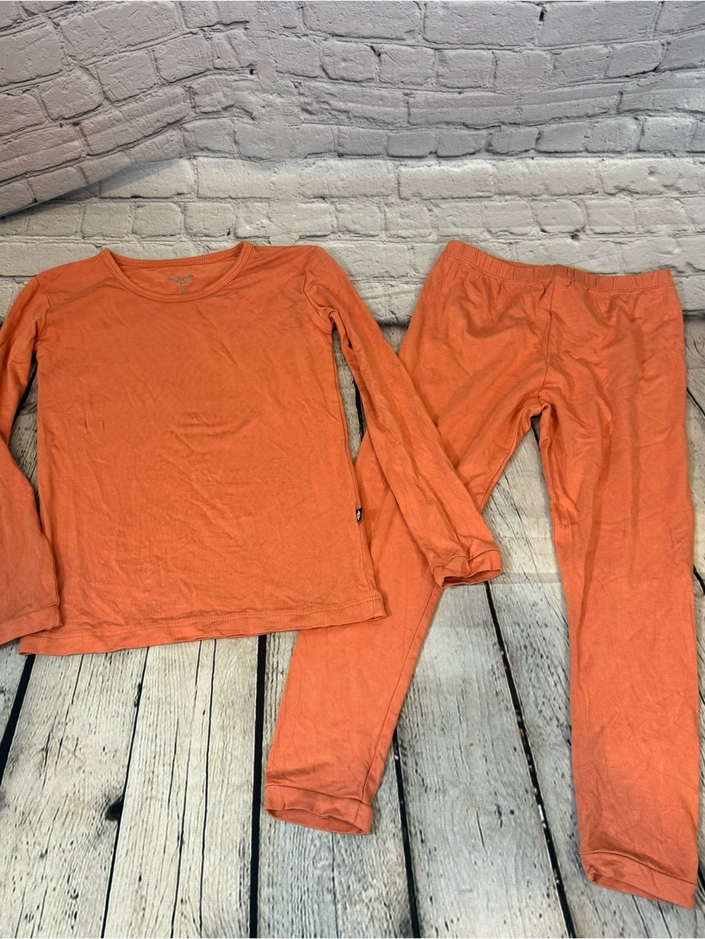Kyte Baby Pumpkin Color Bamboo Pajama Set